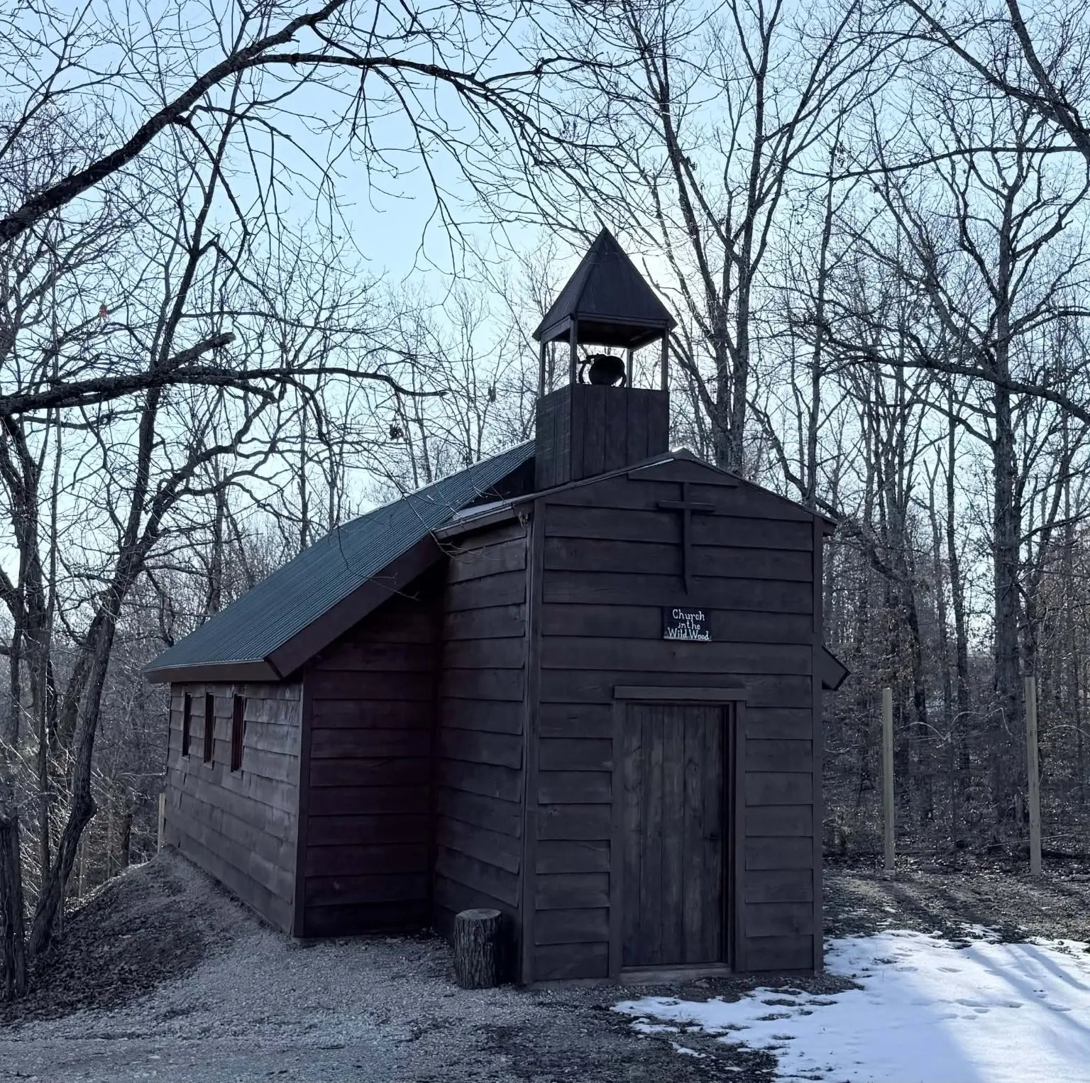 Finished front of the custom 1800s-inspired church
