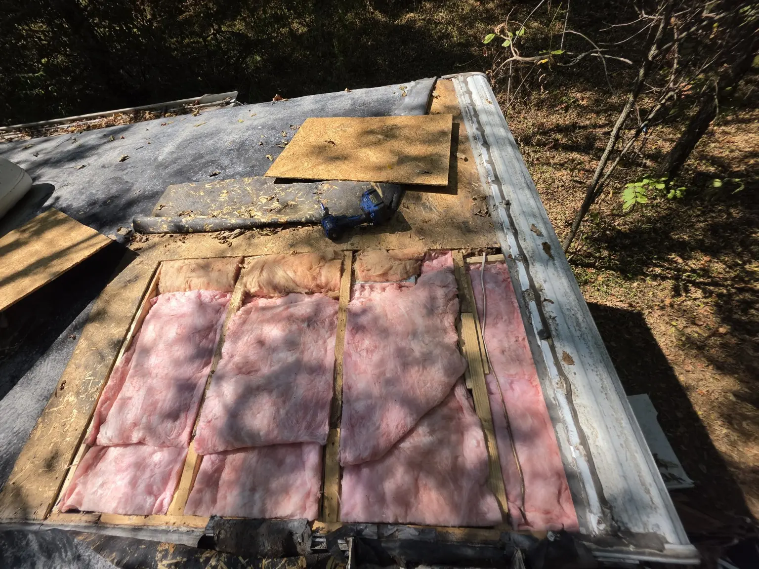 Roof deck repair and replacement work